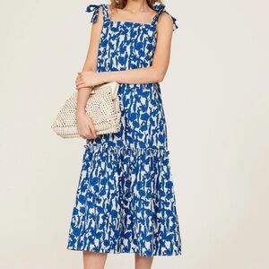 Blue hibiscus Tory Burch dress